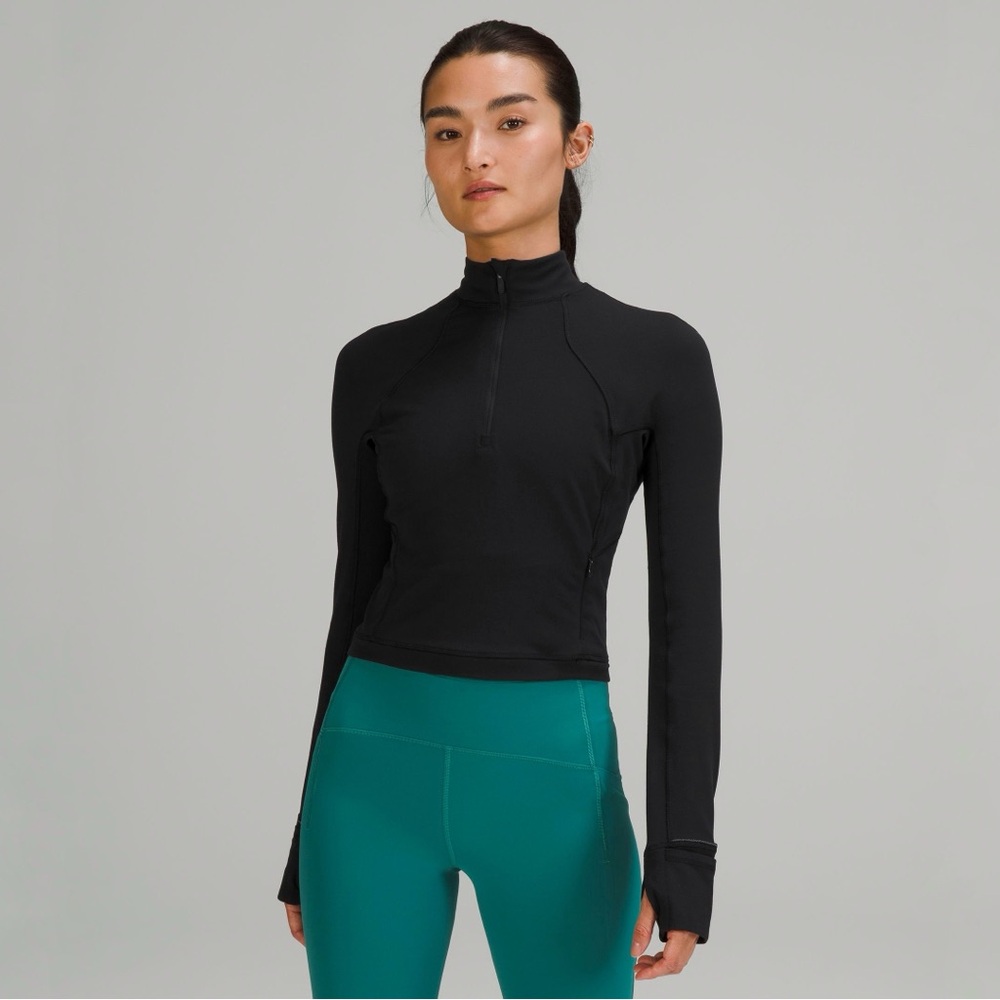Lululemon Its Rulu Run Cropped Half-Zip